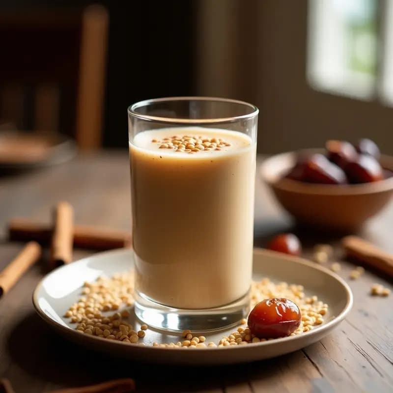 Talbina de Dátiles y Canela: Bebida Árabe Energética y Rápida para Ramadán