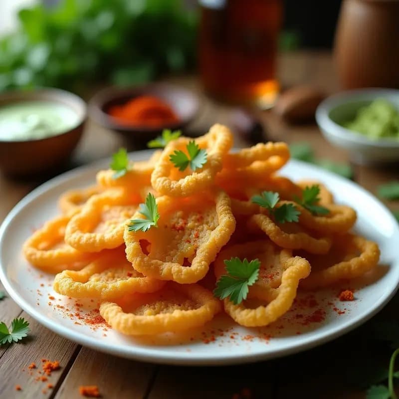 Talinum Triangulare Frito con Especias Cajún: Snack Mexicano de Verdolaga Crujiente y Keto