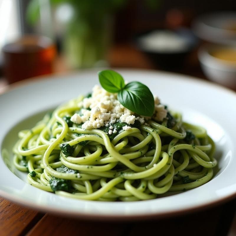 Tallarín Verde Peruano: Receta Auténtica con Espinacas y Queso Fresco en 25 Minutos