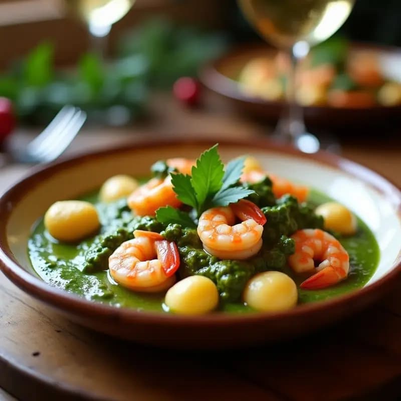 Talongueñoles en Salsa Verde con Gambas: Receta de Navidades Catalana