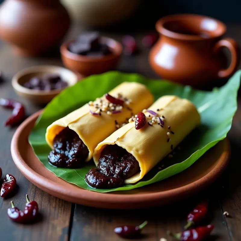 Tamal Oaxaqueño de Mole Negro Vegano: Receta Auténtica en Hoja de Plátano