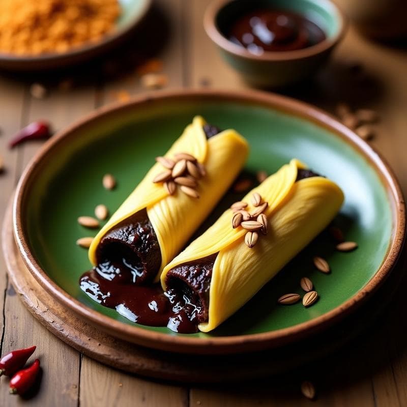 Tamales Oaxaqueños de Mole Negro: Receta Tradicional con Toque de Chocolate y Chile