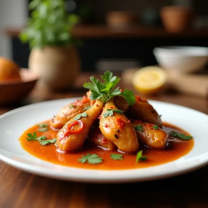 Tamarind Chicken al Estilo Tailandés: Receta Picante y Dulce en Olla Exprés