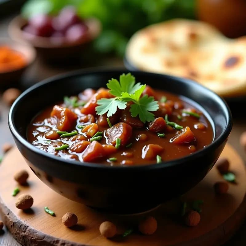Tamarind chutney de dátiles y chiles: Salsa india sin azúcar para aperitivos