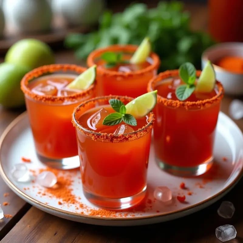Tamarindo Shots: Bebida Mexicana Energética con Chile y Limón para los Días Calurosos
