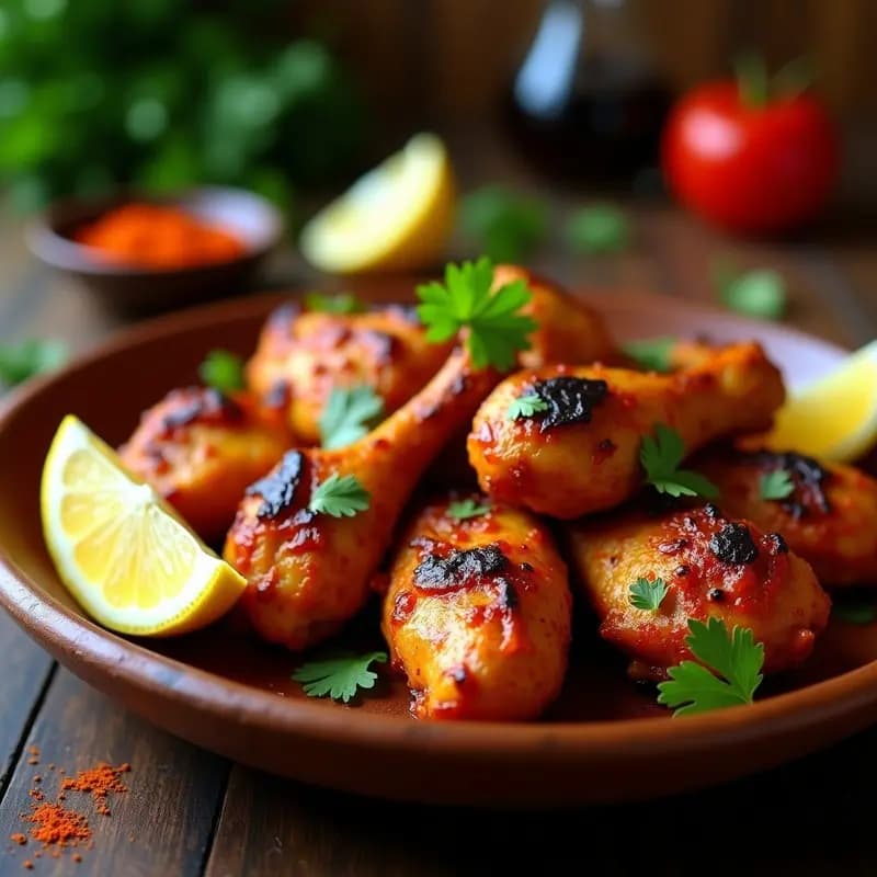 Tandoori Chicken Indio con Yogur y Especias: Receta al Horno Alta en Proteínas y Sin Aceite
