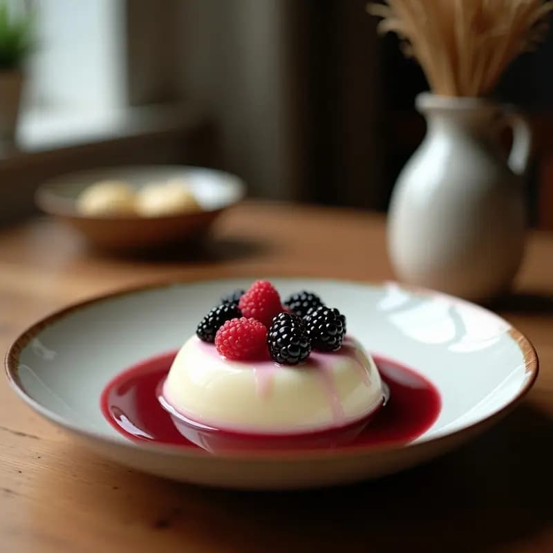 Tapioca de Mandioca con Leche de Coco y Frutos del Bosque: Desayuno Brasilero Sin Gluten