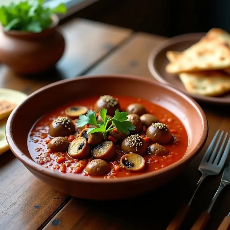 Tarihi Kavurma de Setas: Receta Turca de Hongos Secos con Pimentón y Ajo