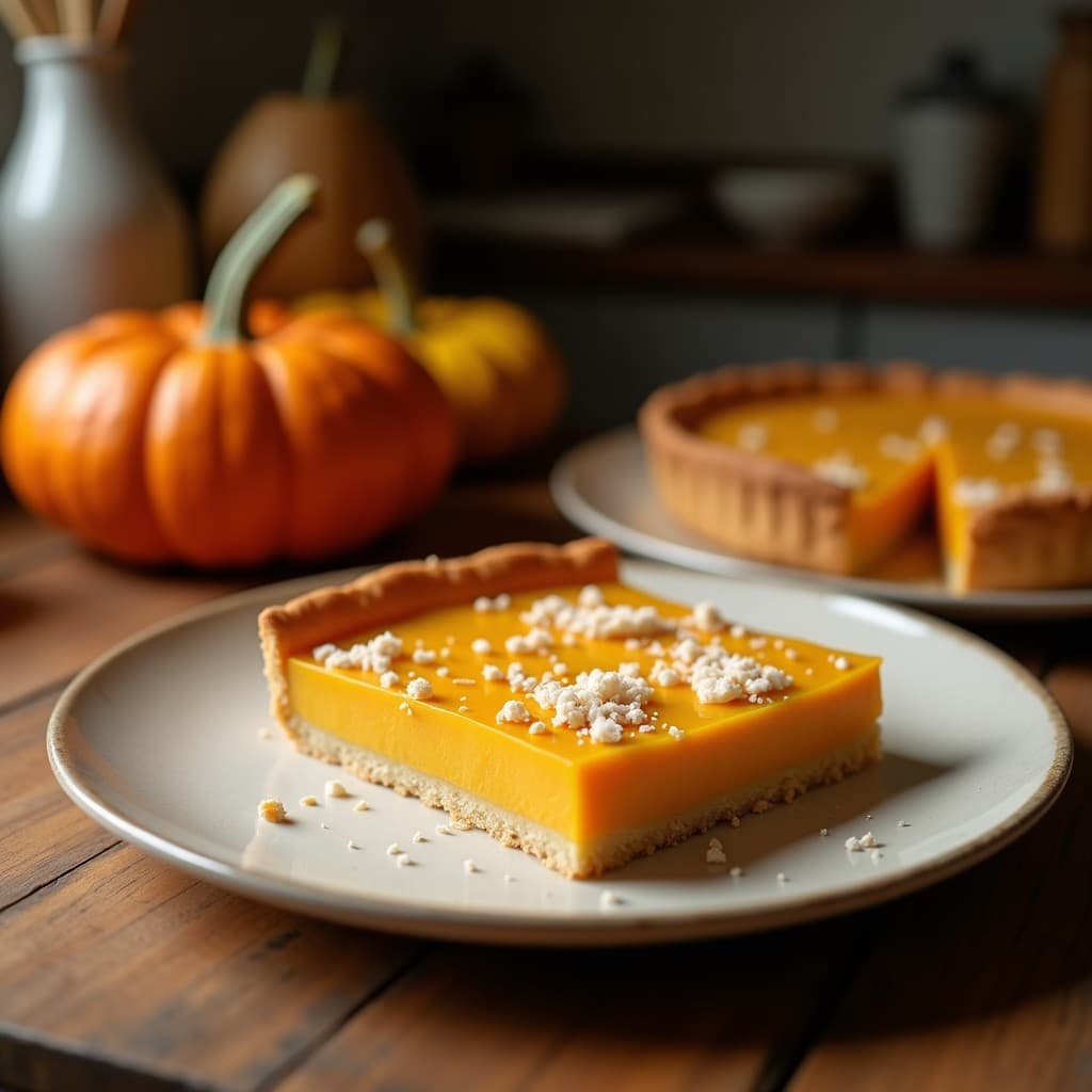 Tarta de Calabaza y Coco: Postre Tailandés Keto Sin Horno con Textura Cremosa