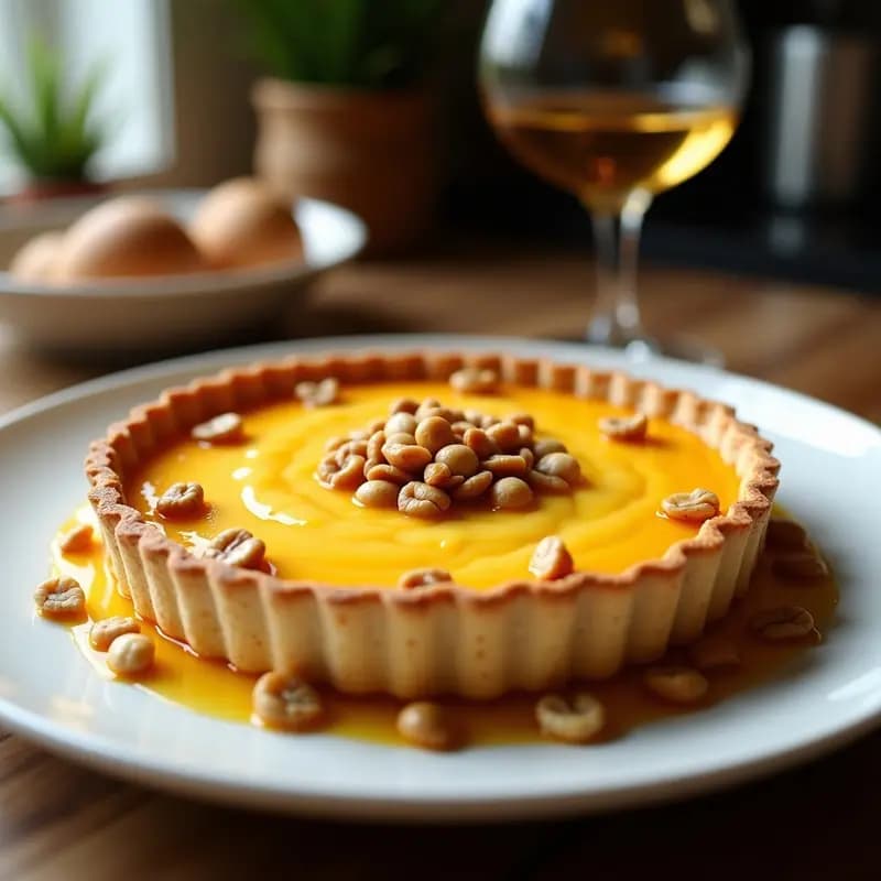 Tarta de Camembert y Miel con Nueces: Receta Gourmet en Horno para Impresionar en 30 Minutos