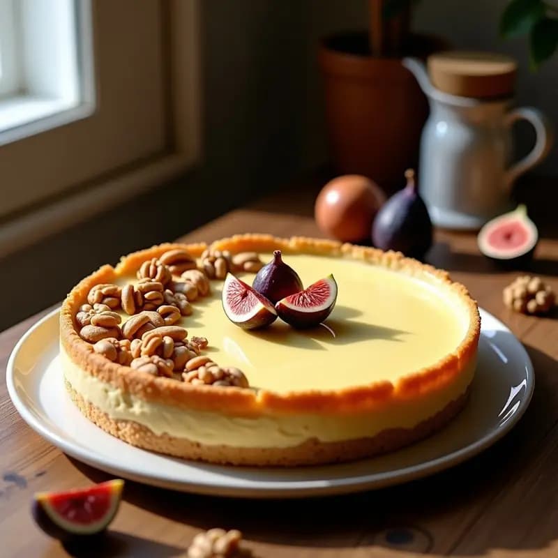 Tarta del Casar con Higos y Nueces: Postre Extremeño Sin Horno