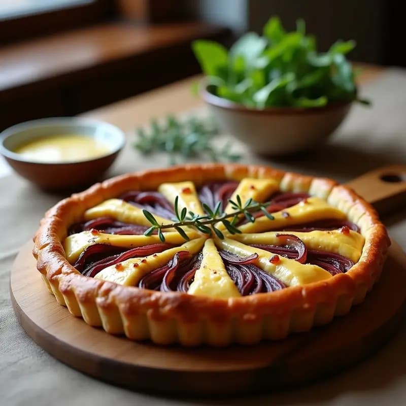 Tarta de Cebolla Caramelizada y Queso Idiazábal: Receta Fácil y Elegante para Sorprender