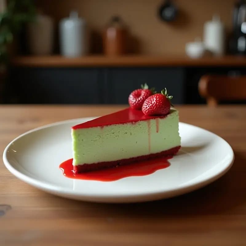 Cheesecake de Matcha y Red Velvet: Receta Sin Horno con Capas Espectaculares