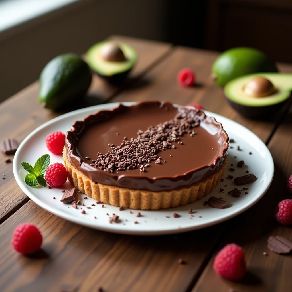 Tarta de Chocolate y Natural y Puré de Agridulce: Postre Keto Sin Horno