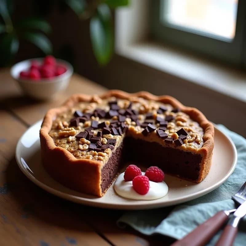 Tarta de Chocolate y Avena: Sin Harina y Alta en Proteína