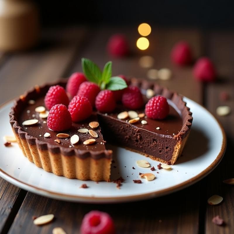 Tarta de Chocolate y Garbanzos: Postre Vegano y Sin Harina en 25 Minutos