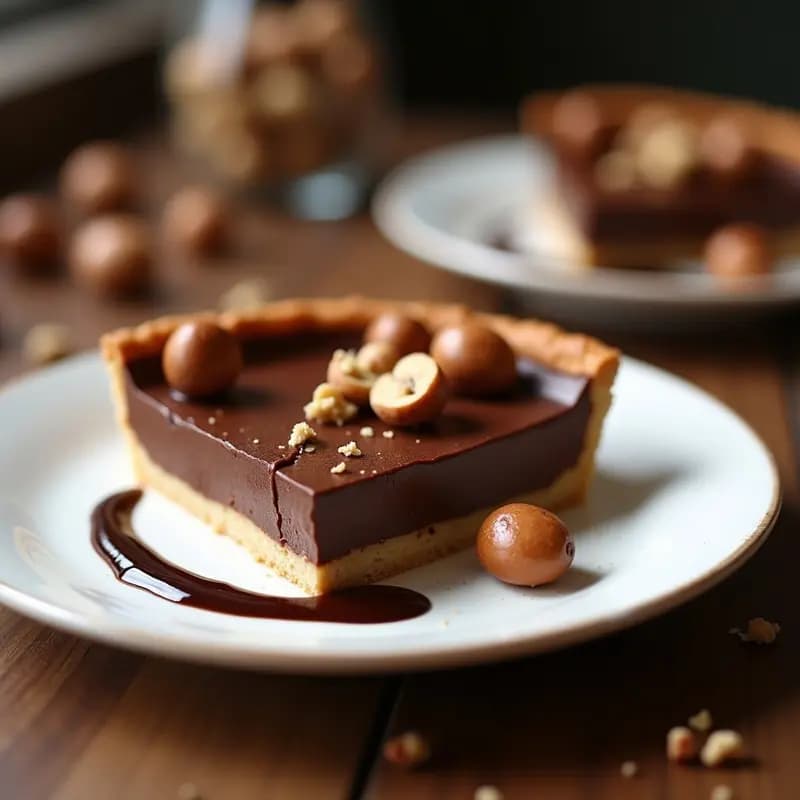 Tarta de Gianduja y Avellanas: Postre Francés Sin Harina y Sin Azúcar