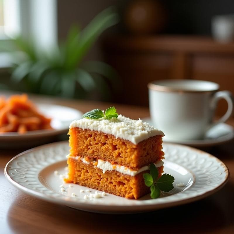Tarta Húmeda de Zanahoria y Coco: Receta Sin Harina con Toque Tropical en 40 Minutos