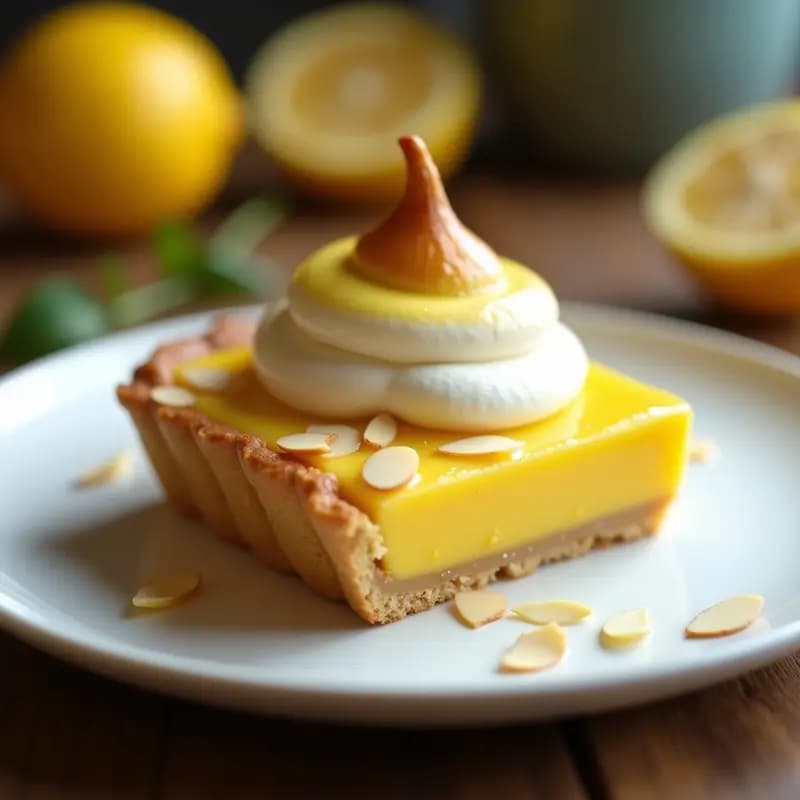 Tarta de Limón y Merengue de Cúrcuma: Postre Británico Antiinflamatorio