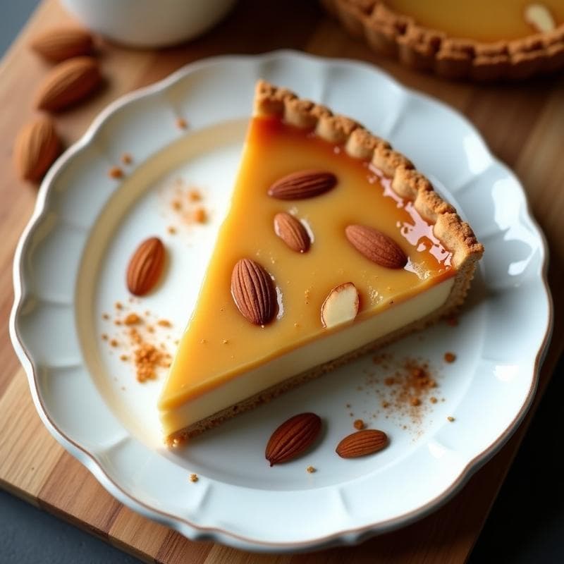 Tarta de Lucuma y Almendras: Postre Peruano Sin Azúcar y Keto
