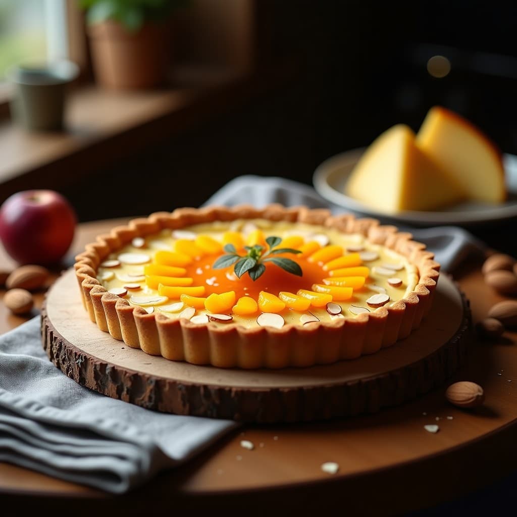 Tarta de Manchego y Membrillo con Base de Almendra: Postre Español Keto y Sin Harina