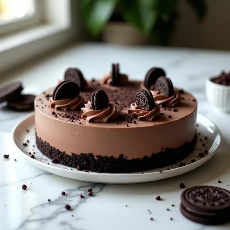Tarta Oreo con Mousse de Chocolate: Receta Sin Horno en 15 Minutos que Triunfa en TikTok