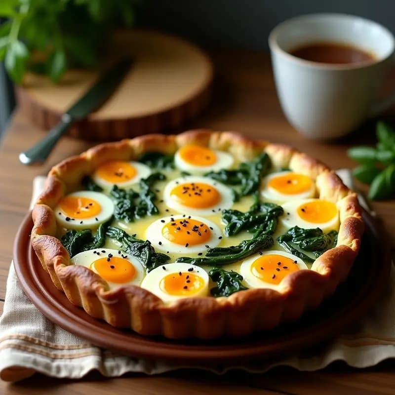 Tarta Pascualina Uruguaya: Receta Tradicional en Olla Lenta con Espinacas y Huevos