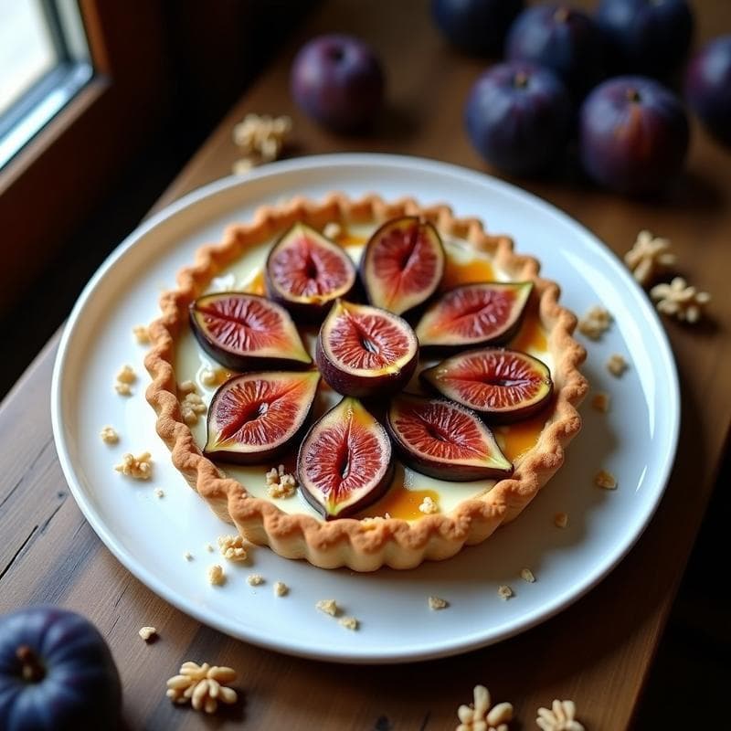 Tarta Pastelera de Higos Caramelizados Sin Azúcar: Receta Keto en 30 Minutos