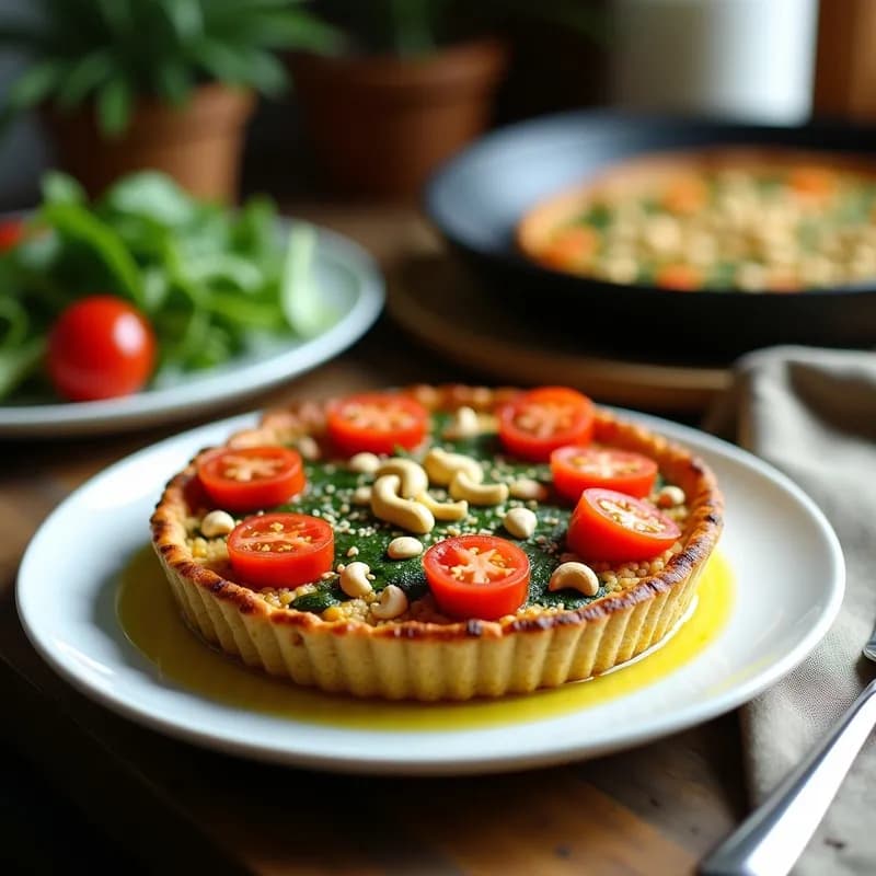 Tarta de Quinoa y Espinacas: Receta Vegana Sin Horno y Alta en Proteína
