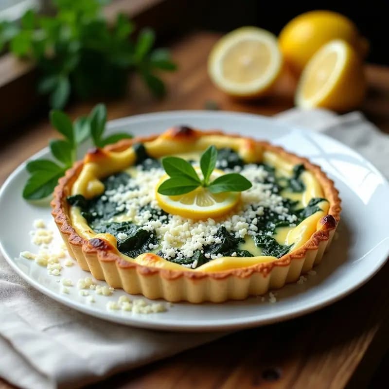 Tarta de ricota y espinacas con base de almendra: Receta italiana baja en carbohidratos