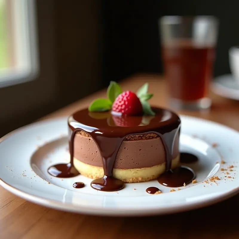 Tarta Sacher Vegana con Glaseado de Chocolate y Albaricoque: Postre Austríaco Sin Huevo