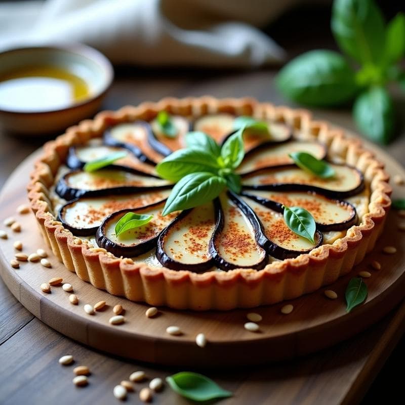 Tarta Salada de Berenjena y Miso: Receta con Umami Intenso en 30 Minutos