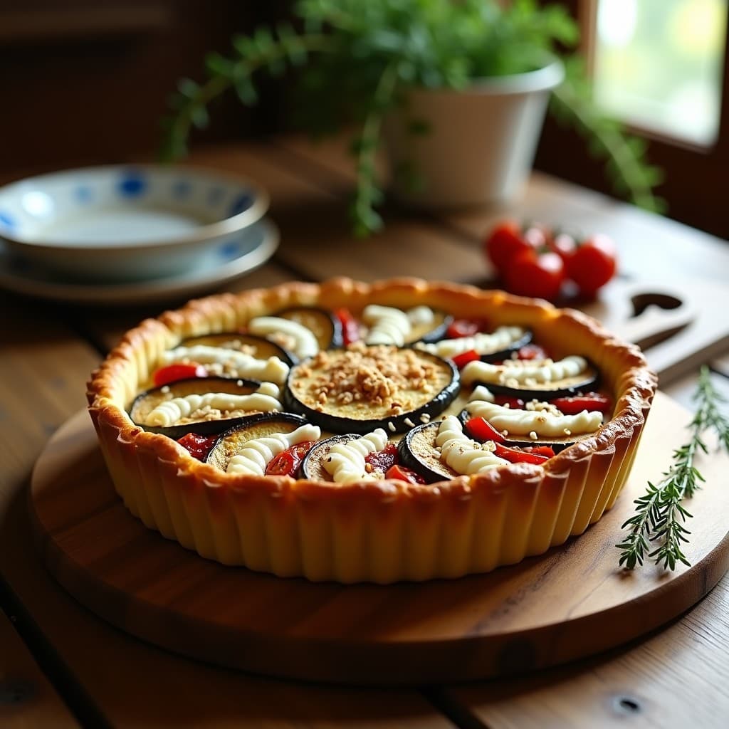 Tarta Salada de Berenjena: Receta para Tuppers Alta en Fibra y Sin Harina