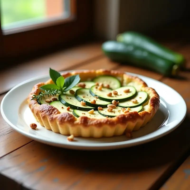 Tarta Salada de Calabacín y Queso de Cabra: Receta Fácil y Sin Gluten para Impresionar