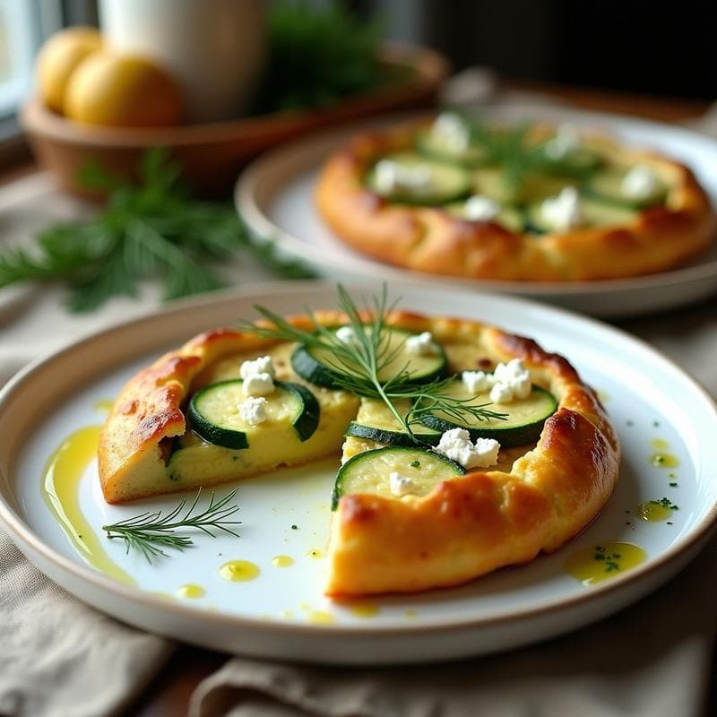 Tarta Salada de Calabacín y Queso Feta: Receta Sin Masa Fácil y Rápida