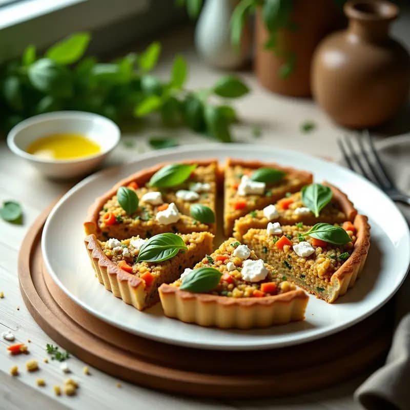 Tarta Salada de Calabacín y Zanahoria con Quinoa: Receta Sin Masa y Alta en Proteína