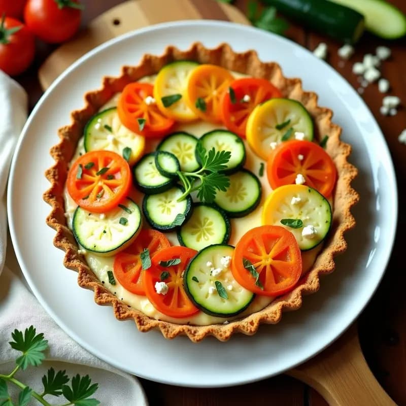 Tarta Salada de Calabacín y Zanahoria Sin Masa: Receta Light y Sin Gluten en 30 Minutos