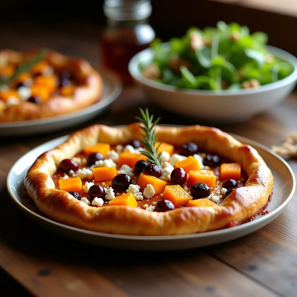 Tarta Salada de Calabaza y Arándanos: Receta Reconfortante al Horno con Toque Dulce
