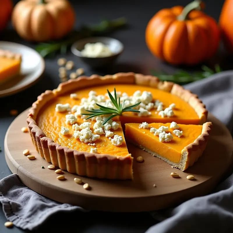 Tarta Salada de Calabaza y Azafrán: Receta en Olla Lenta con Base Crujiente y Sin Harina