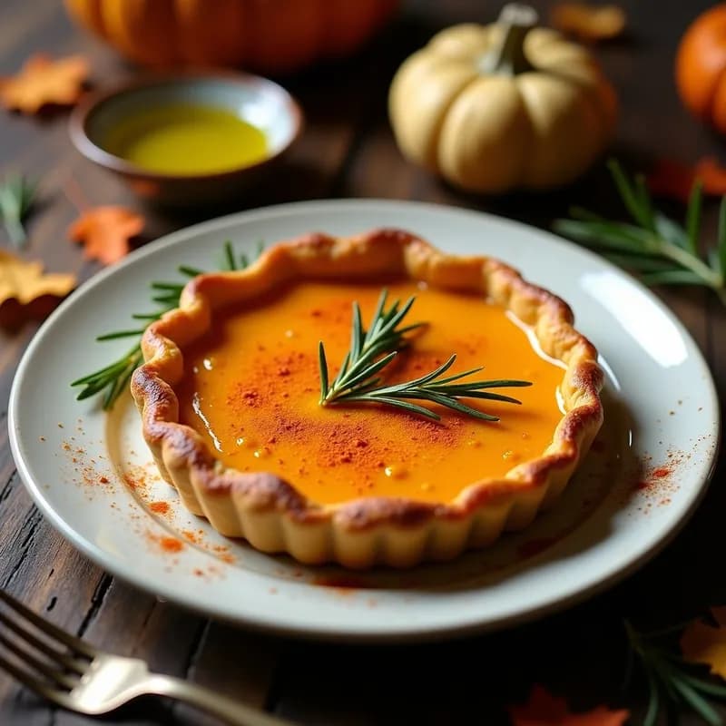 Tarta Salada de Calabaza y Castañas: Receta Alta en Proteína y Sin Harina