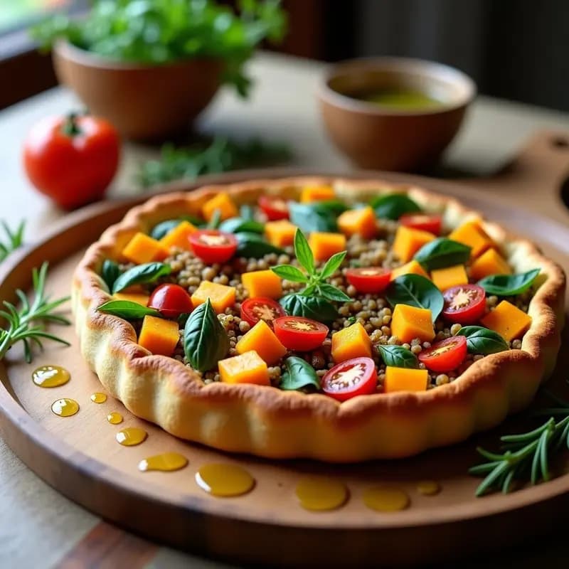 Tarta Salada de Calabaza y Quinoa Sin Gluten: Receta Fácil y Nutritiva en 40 Minutos