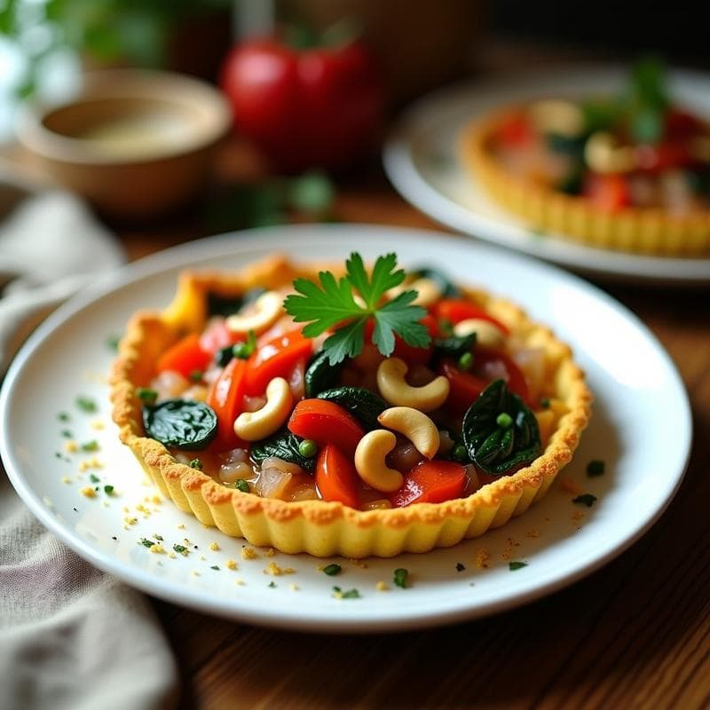 Tarta Salada de Coliflor y Cúrcuma Vegana: Receta Sin Gluten con Base Crujiente