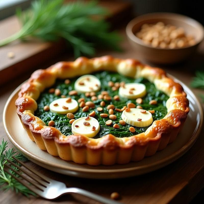 Tarta Salada de Espinacas y Queso Feta: Receta Fácil en Olla Lenta para Ahorrar Tiempo