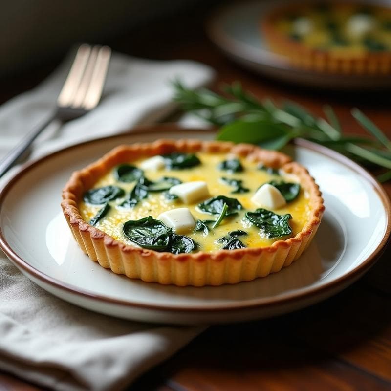 Tarta Salada de Espinacas y Gorgonzola: Receta Sin Masa en 25 Minutos con Toque Cremoso