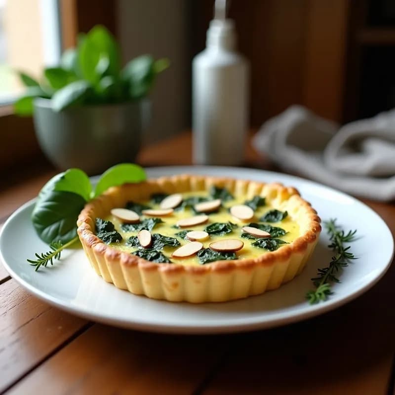 Tarta Salada de Espinacas y Queso de Cabra: Receta en Airfryer Sin Masa