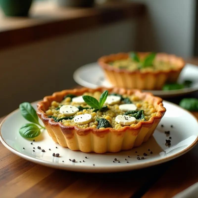 Tarta Salada de Espinacas y Quinoa en Airfryer: Receta Sin Harina y Alta en Proteínas