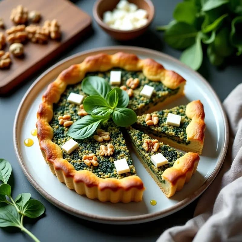 Tarta Salada de Espinacas y Quinoa: Receta Sin Masa en 30 Minutos con Alto Contenido en Proteínas