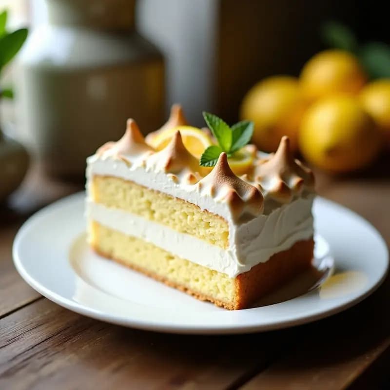 Tarta de Salamanca con Merengue de Limón: Receta Tradicional y Esponjosa en 40 Minutos