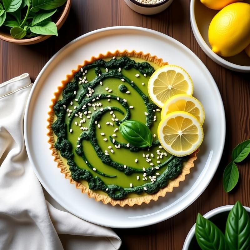 Tarta de Espinacas y Tofu Sin Horno: Receta Saludable en 30 Minutos con Base de Avena