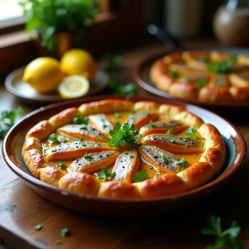 Tarta de Sardinillas en Escabeche al Horno: Receta Tradicional Andaluza con Toque Moderno